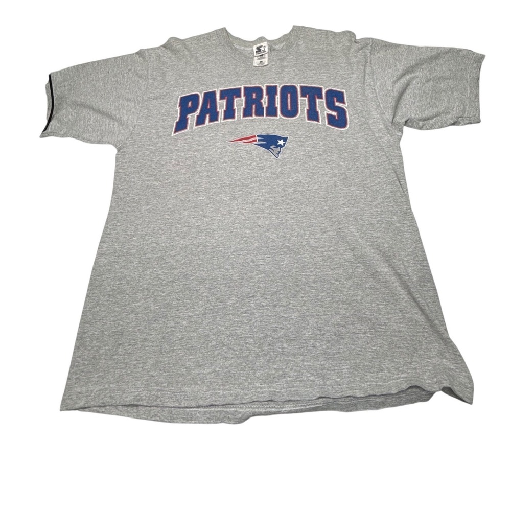 Starter New England Patriots Vintage T-Shirt Men's L Gray NFL 90/10 Cotton